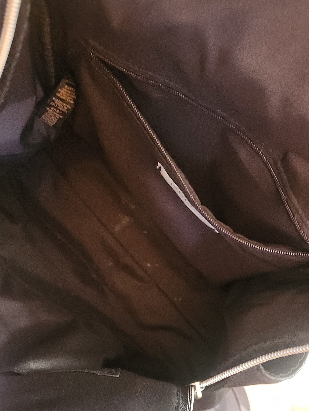 Relic Black Pebbled Faux-Leather Backpack with Silver Zippers - Picture 7 of 7